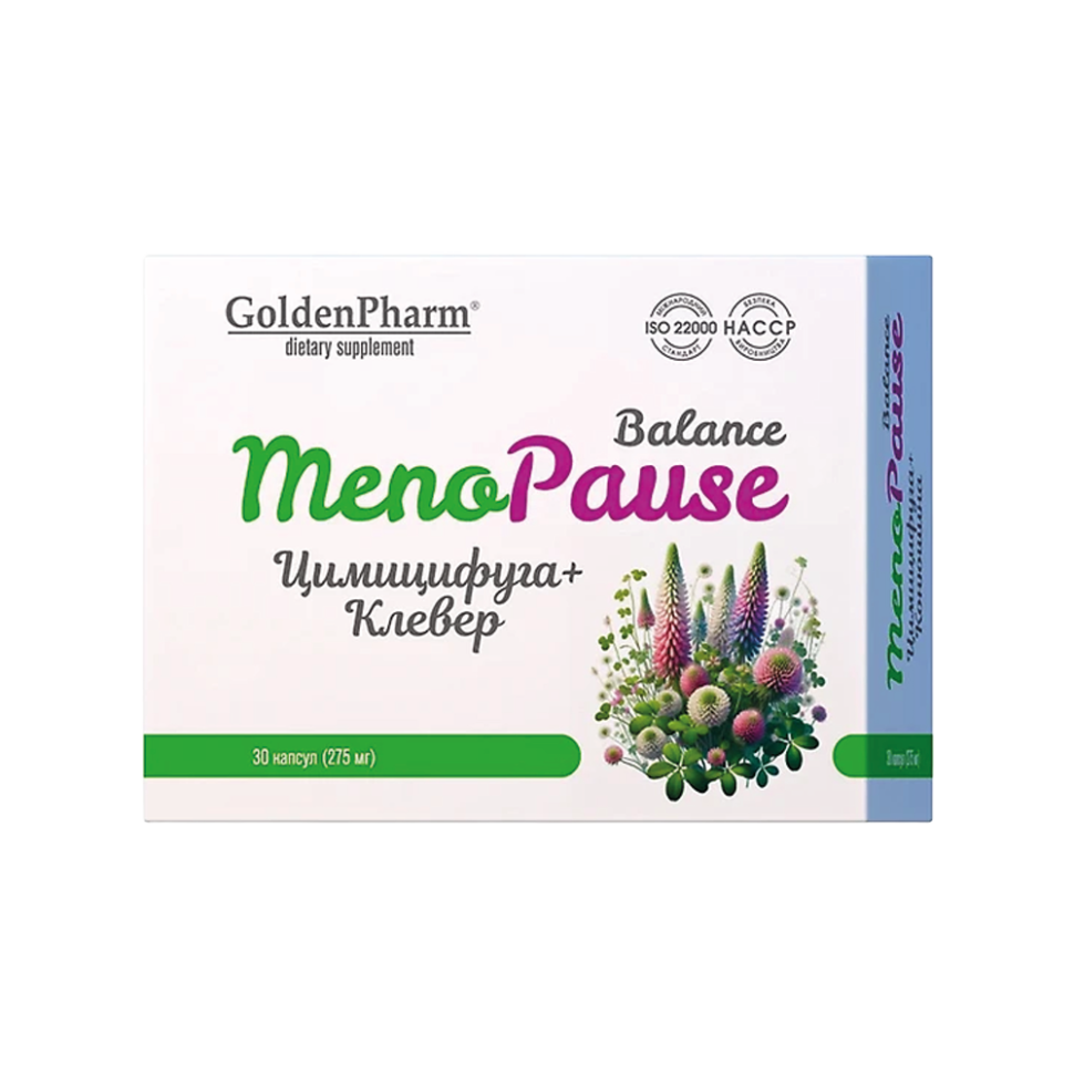 MenoPause Balance с цимицифугой и клевером, 30 капсул фото 1 — Интернет каталог PriceOK