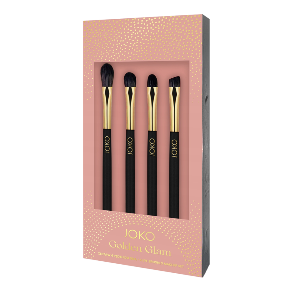 Набор JOKO Golden Glam из 4 профессиональных кистей для макияжа глаз фото 1 — Интернет каталог PriceOK