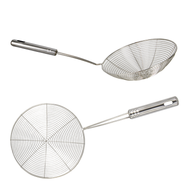 Шумовка сито из нержавеющей стали 18 x 37,5 см — Интернет каталог PriceOK