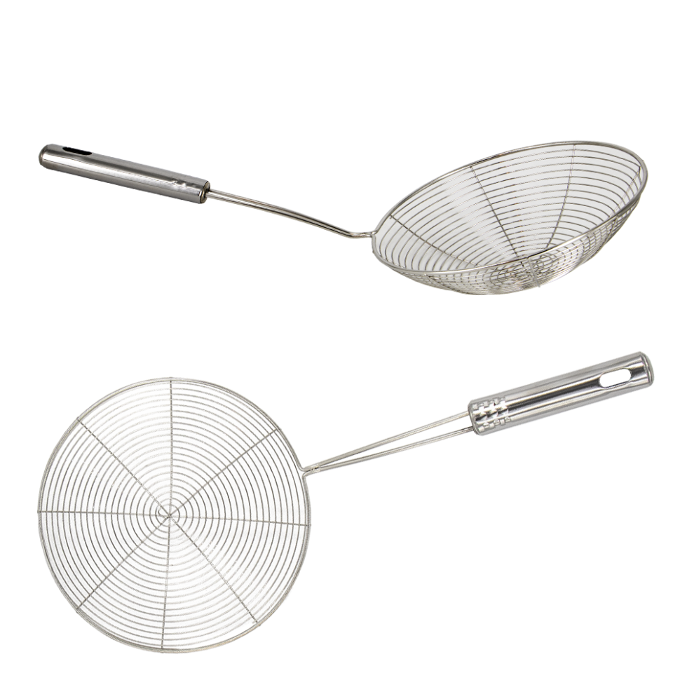 Шумовка сито из нержавеющей стали 18 x 37,5 см фото 1 — Интернет каталог PriceOK
