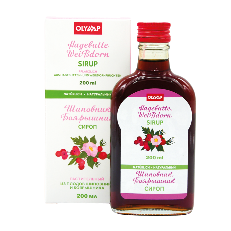 Сироп Шиповник, Эхинацея, Мята, 200 мл фото 1 — Интернет каталог PriceOK