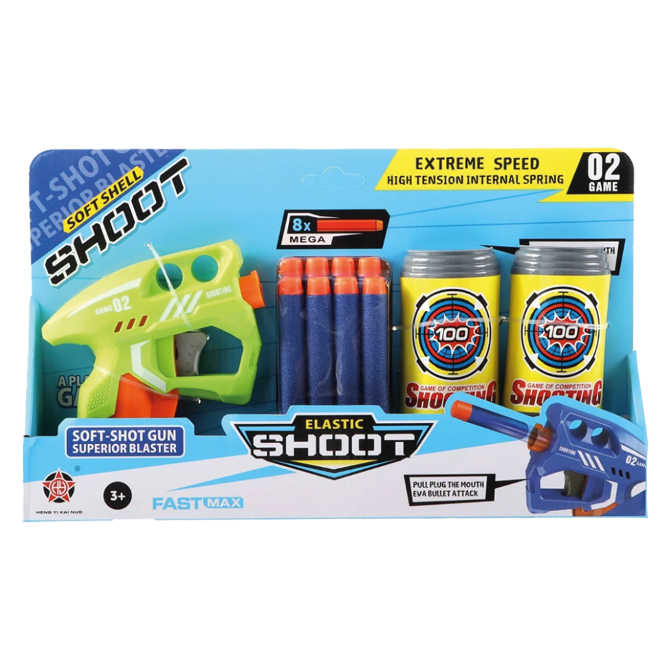 Пистолет 13 см с 8 мягкими стрелами и аксессуарами фото 1 — Интернет каталог PriceOK