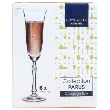 Фужеры для шампанского PARUS 6 шт 190 мл — Интернет каталог PriceOK