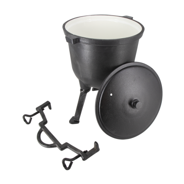 Котелок чугунный эмалированный на ножках 7 л — Интернет каталог PriceOK