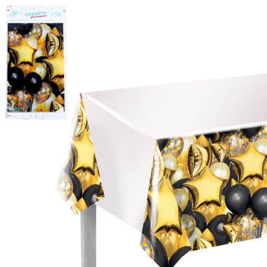 Скатерть одноразовая Шарики и Звезды, 137x180 см — Интернет каталог PriceOK