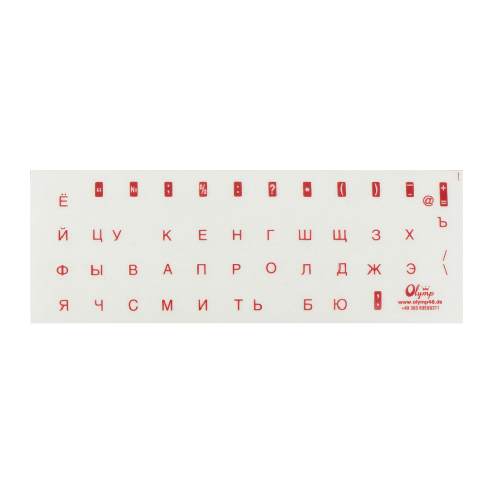 Наклейки для клавиатуры Русский, краные буквы, прозрачный фон фото 1 — Интернет каталог PriceOK