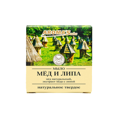 Твердое мыло AROMA'Saules натуральное Мед и Липа, 80 г — Интернет каталог PriceOK