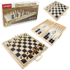 Набор 3 в 1 шахматы, шашки, нарды, дерево, доска 40 х 40 см фото 1 — Интернет каталог PriceOK