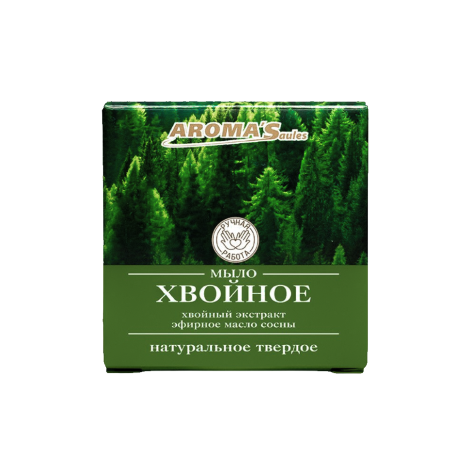 Твердое мыло AROMA'Saules натуральное Хвойное, 80 г фото 1 — Интернет каталог PriceOK