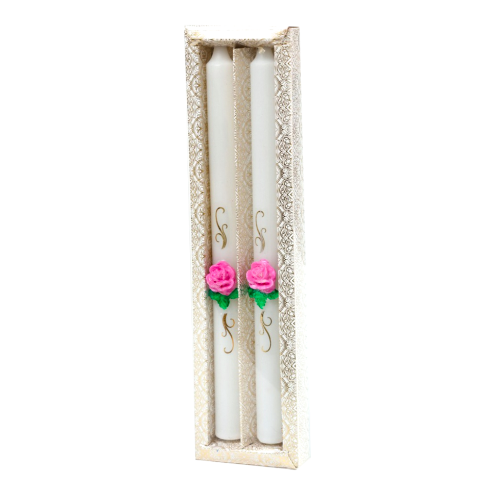 Свечи венчальные, парафин, 2 шт., 26 см, ? 2 см фото 1 — Интернет каталог PriceOK