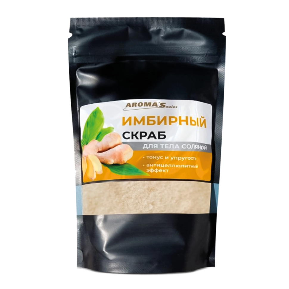 Скраб для тела соль AROMA'Saules Имбирь, 400 г фото 1 — Интернет каталог PriceOK