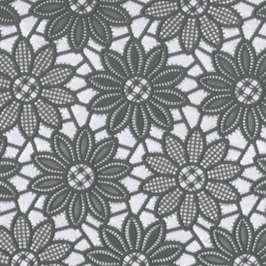 Скатерть TR-668 с кружевом Ромашки антрацит цвета 138 см x 20 м — Интернет каталог PriceOK
