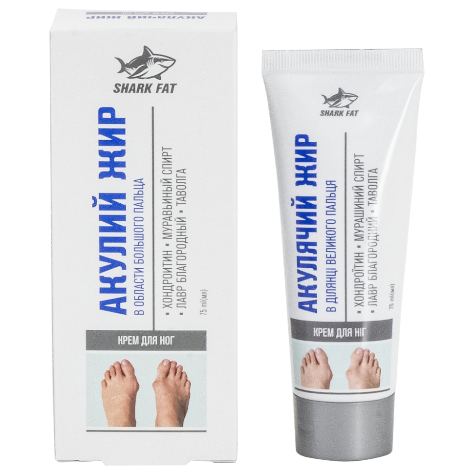Крем для ног Акулий жир в области большого пальца, 75 мл фото 1 — Интернет каталог PriceOK