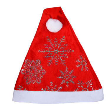 Колпак новогодний Сияние снежинки, 39 x 27 см, набор 6 шт., красный — Интернет каталог PriceOK