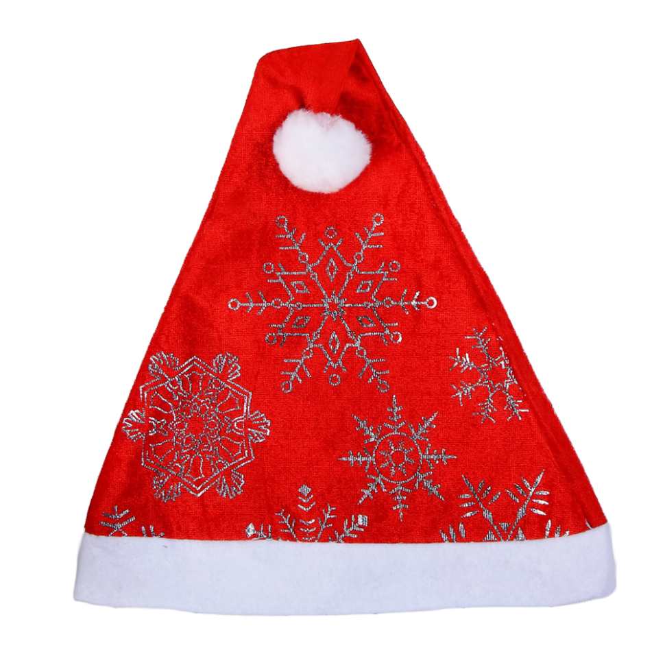 Колпак новогодний Сияние снежинки, 39 x 27 см, набор 6 шт., красный фото 1 — Интернет каталог PriceOK