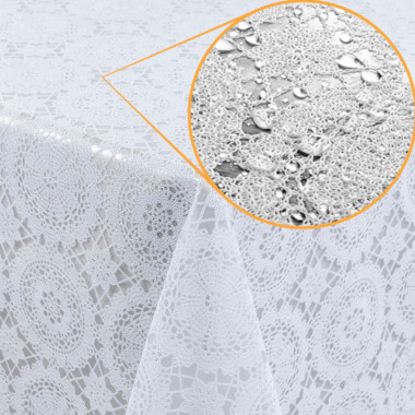 Скатерть TR-698 кружевная белая 138 см x 20 м — Интернет каталог PriceOK