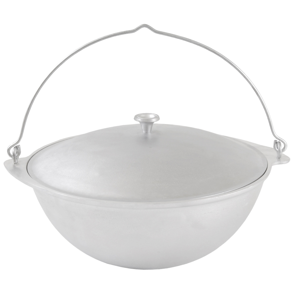 Казан Татарский походный с дужкой 15 л, диаметр 47 см, высота 17,5 см, 5,24 кг фото 1 — Интернет каталог PriceOK