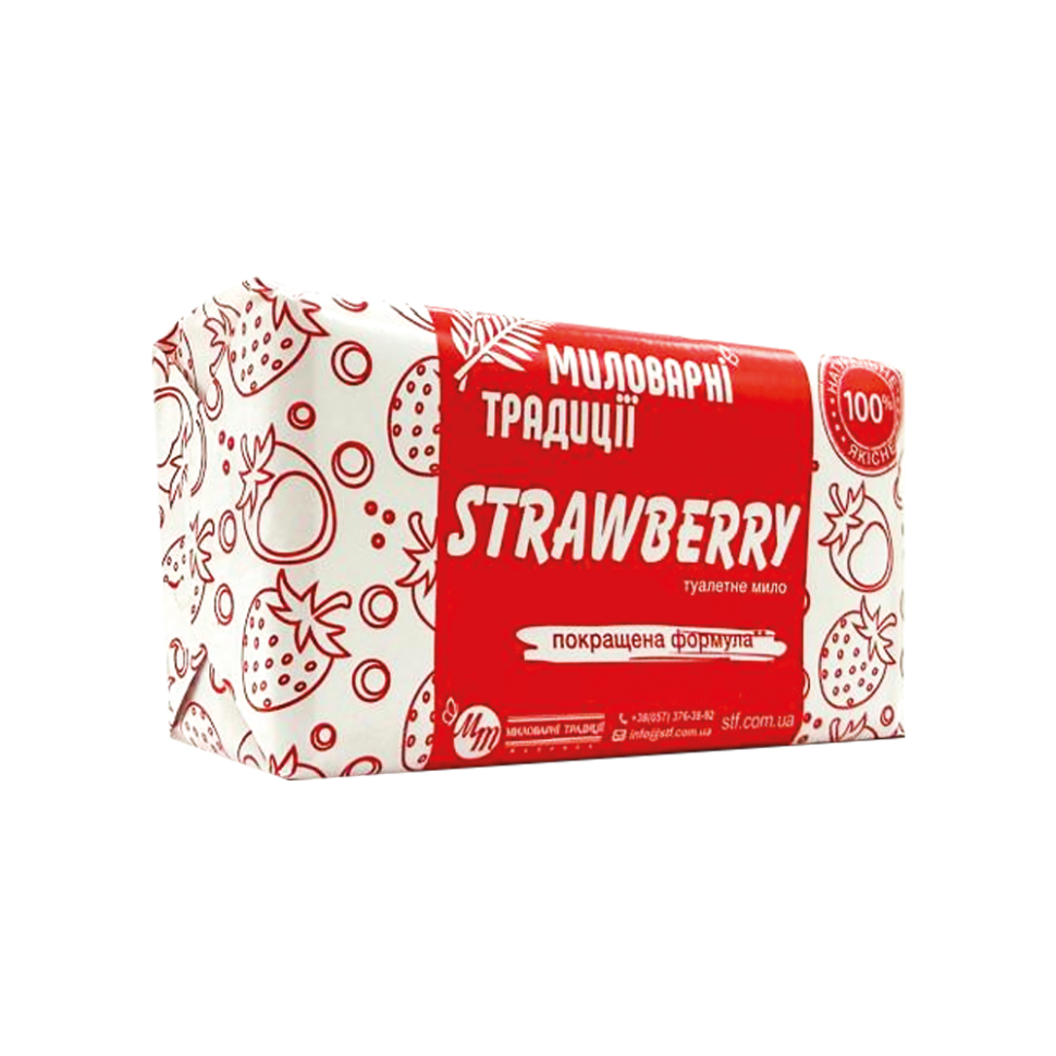 Туалетное мыло Мыловаренные традиции. Клубничное, 180 г фото 1 — Интернет каталог PriceOK