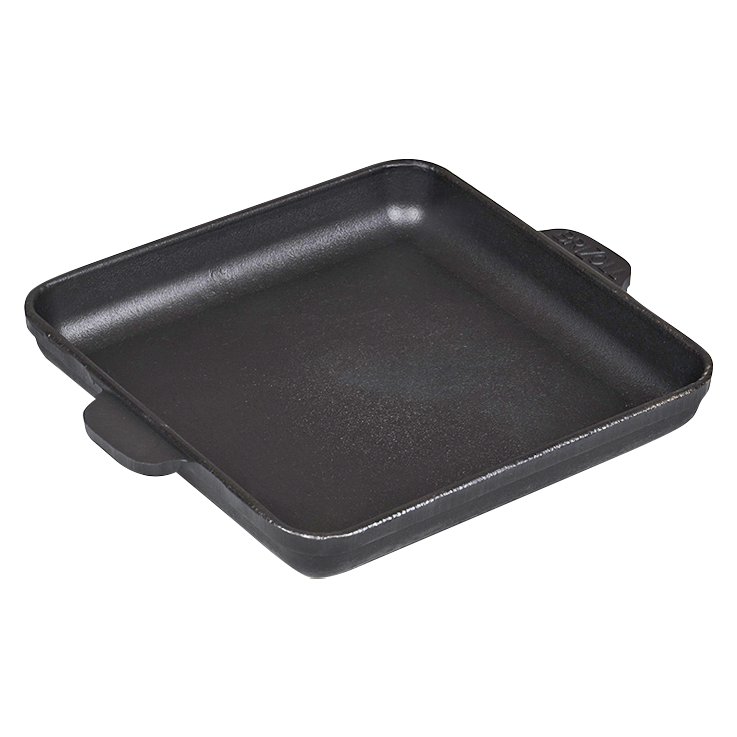 Сковорода квадратная из чугуна Brizoll H181825, 18 х 18 x 2,5 см фото 1 — Интернет каталог PriceOK