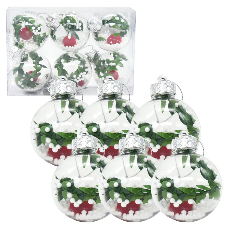 Ёлочные игрушки Левин, шары новогодние, d=6 см, набор 6 шт фото 1 — Интернет каталог PriceOK