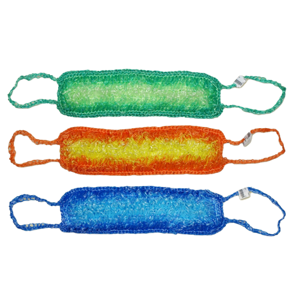 Мочалка синтетическая, 40x12 см, различные цвета фото 1 — Интернет каталог PriceOK