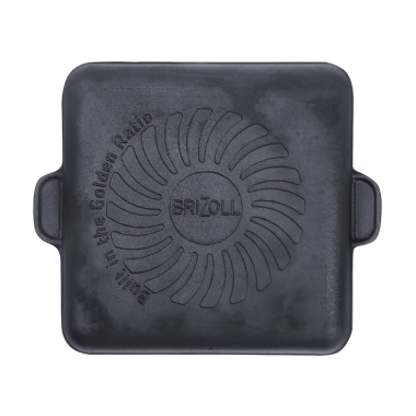 Гриль-Сковорода  квадратная из чугуна Brizoll H181825G, 18 х 18 x 2,5 см — Интернет каталог PriceOK