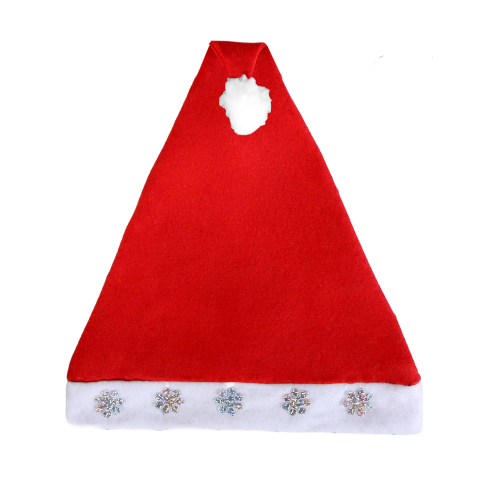 Колпак новогодний Снежинка с наклейкой, красный, набор 6 штук фото 1 — Интернет каталог PriceOK