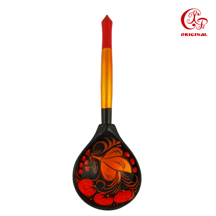 Столовая ложка Хохлома 18 см, различные мотивы фото 1 — Интернет каталог PriceOK