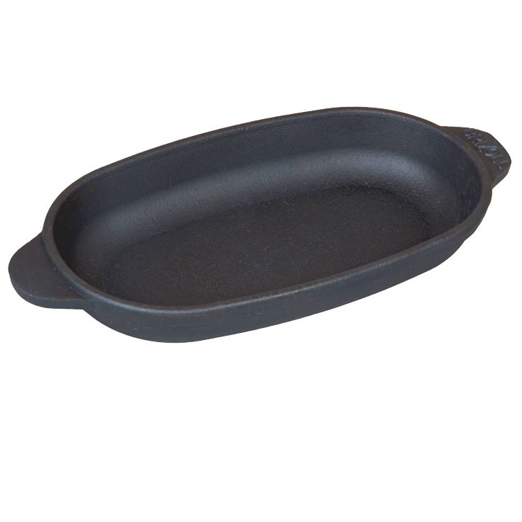 Сковорода овальная из чугуна Brizoll H1810, 18 х 10 x 2,5 см фото 1 — Интернет каталог PriceOK