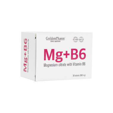 Магний+B6 Golden Pharm 50 таблеток — Интернет каталог PriceOK