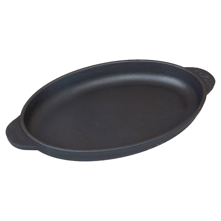 Сковорода овальная из чугуна Brizoll H2214, 22 х 14 x 2,5 см фото 1 — Интернет каталог PriceOK