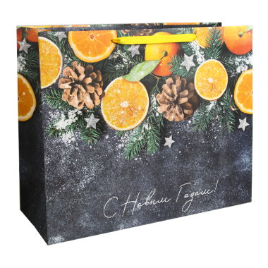 Пакет ламинированный горизонтальный - Мандарины, 49 x 40 x 19 см — Интернет каталог PriceOK