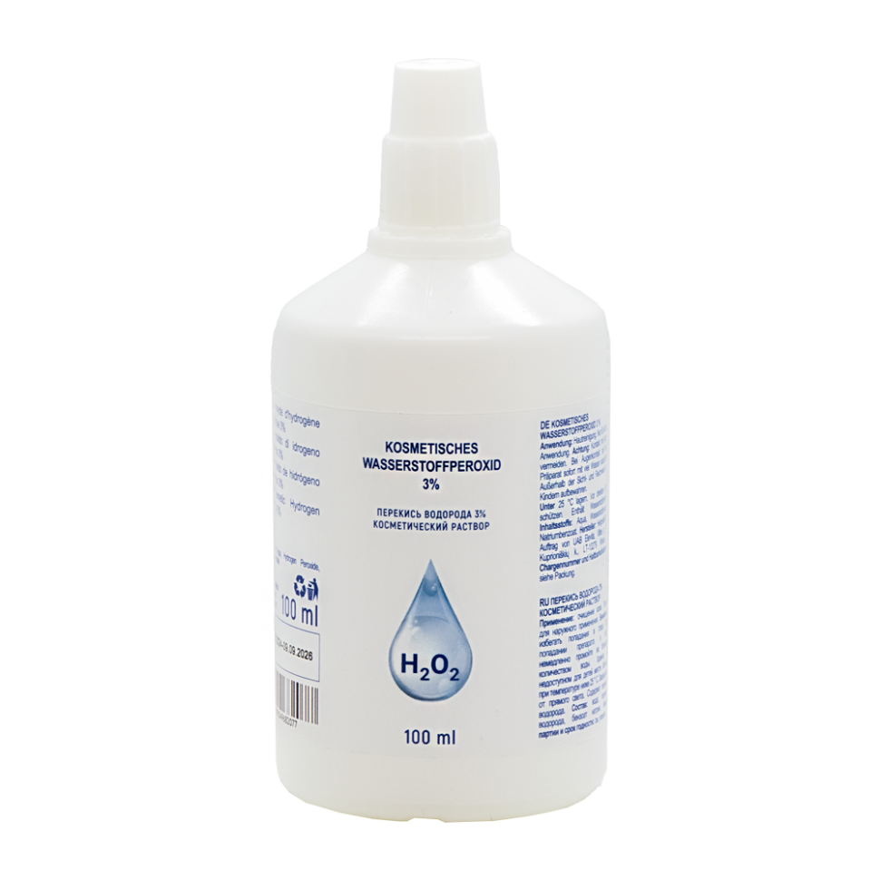 Перекись водорода косметическая H2O2 3%, 100 мл фото 1 — Интернет каталог PriceOK