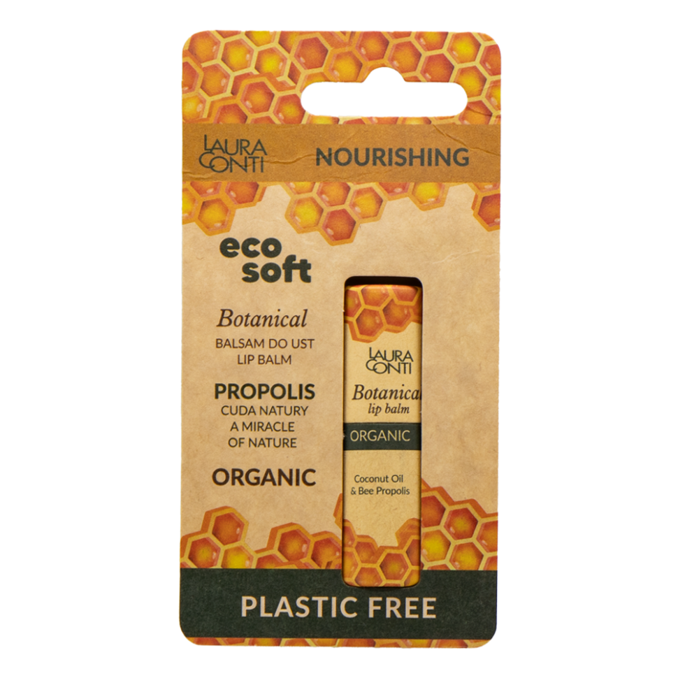 Бальзам для губ Laura Conti Botanical с экстрактом прополиса, питательный, органический 7,2 г фото 1 — Интернет каталог PriceOK