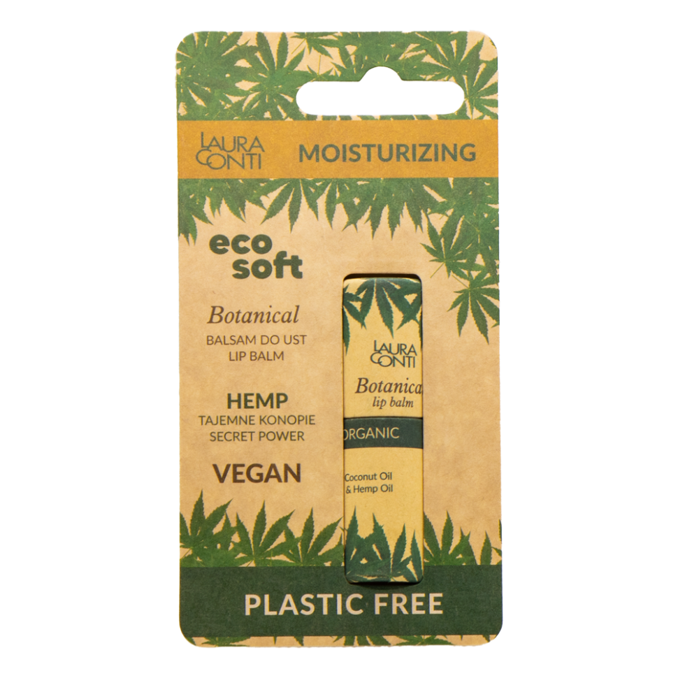 Бальзам для губ Laura Conti Botanical с конопляным маслом, интенсивно увлажняющий, органический 7,2г фото 1 — Интернет каталог PriceOK