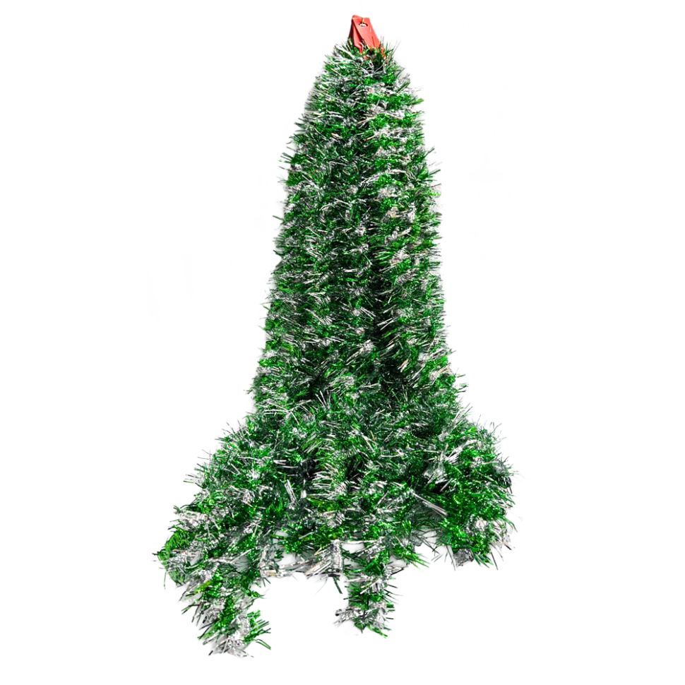 Мишура-Набор 10 шт из фольги, диаметр 8 см, 200 см, зелено-серебристая фото 1 — Интернет каталог PriceOK