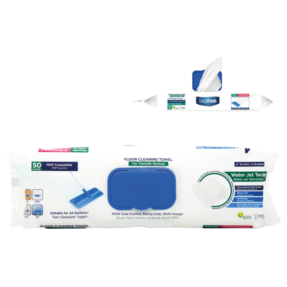 DEEP FRESH Полотенца для мытья полов, не оставляющие следов, 50 штук фото 1 — Интернет каталог PriceOK