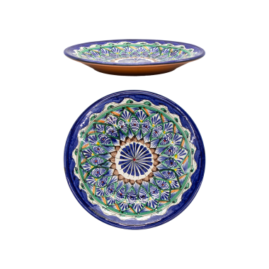Лаган Мехроб, керамика, ручная работа, узоры микс, диаметр 28 см — Интернет каталог PriceOK