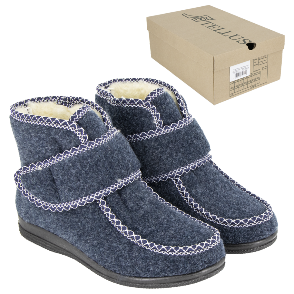 Тапочки - Сапожки синие, застёжка Велкро, текстиль, модель: 60-81, размеры: 38,40 фото 1 — Интернет каталог PriceOK