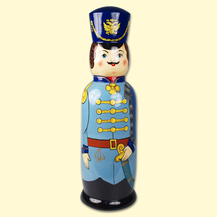 Футляр под бутылку 0,5 л Гусар авторский, синий, 37 см фото 1 — Интернет каталог PriceOK