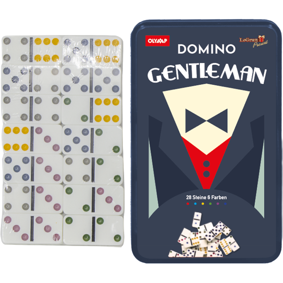 Игра Домино в железном боксе Джентльмен 19,5 x 12 x 3,5 см фото 1 — Интернет каталог PriceOK