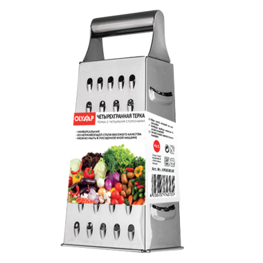 Четырехгранная терка из нержавеющей стали, 24 см — Интернет каталог PriceOK