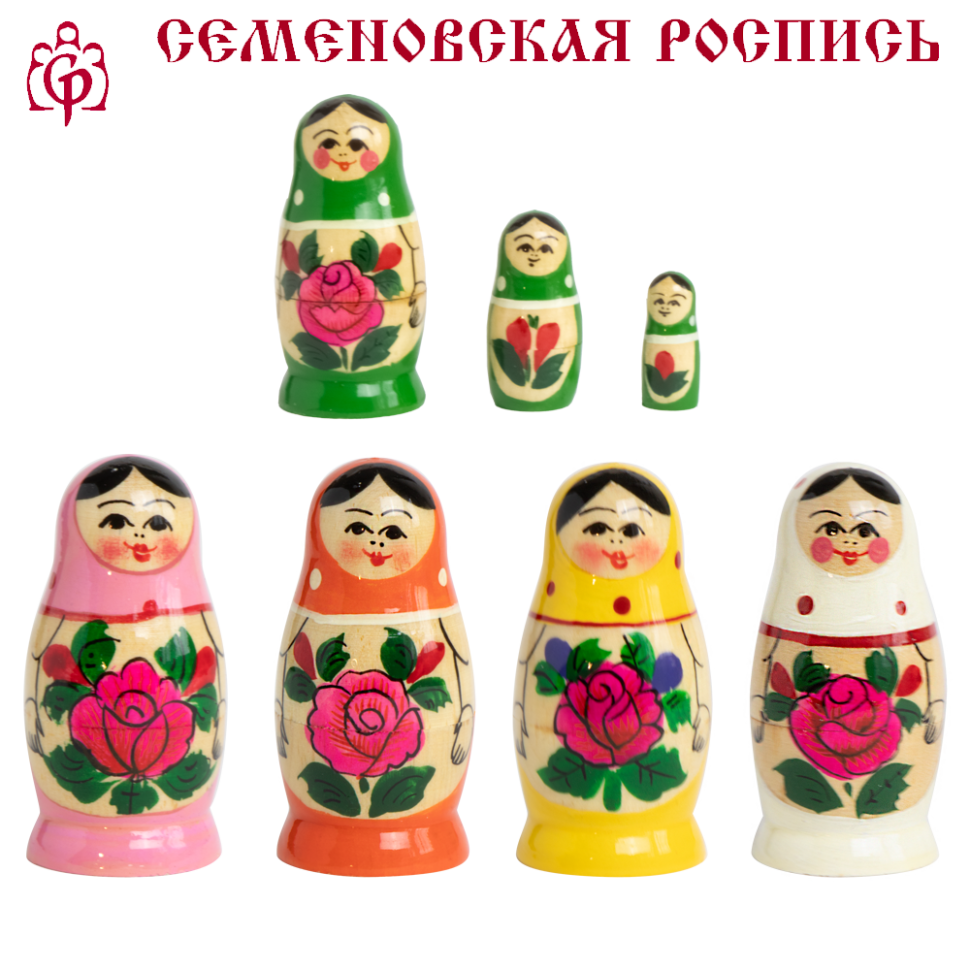 Матрёшка Семеневская M3 7 см, различные цвета фото 1 — Интернет каталог PriceOK