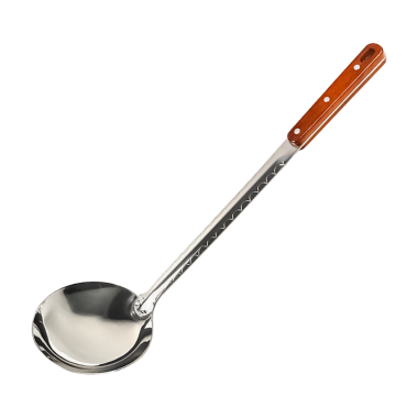 Половник из нержавеющей стали, с деревянной ручкой, 43 x 12 cм — Интернет каталог PriceOK