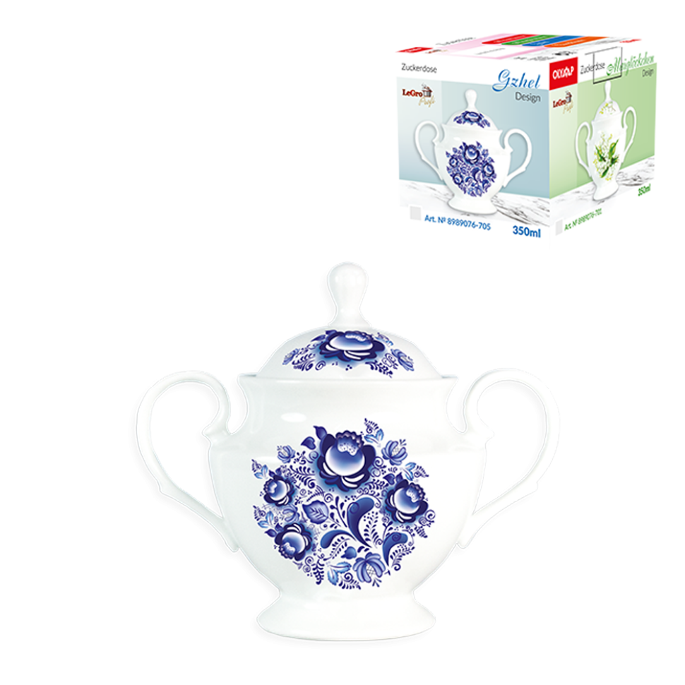 Сахарница Гжель 350 мл. фото 1 — Интернет каталог PriceOK