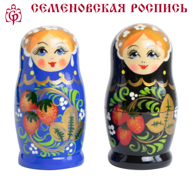 Матрёшка Семеневская M5 Хохлома 11 см, различные цвета — Интернет каталог PriceOK