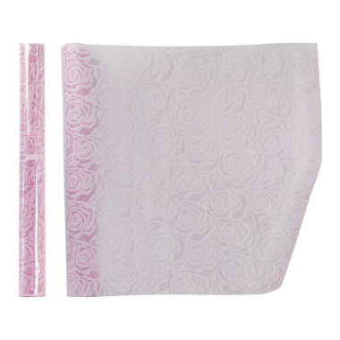 Упаковочный материал Ламинированный фетр Розы 53 см х 2,7 м Розовый — Интернет каталог PriceOK