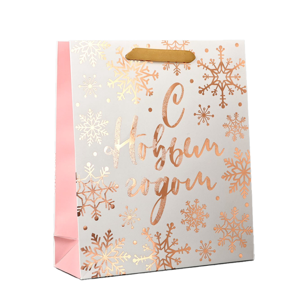 Пакет ламинированный вертикальный - С новым счастьем, 30 x 26 x 9 см фото 1 — Интернет каталог PriceOK