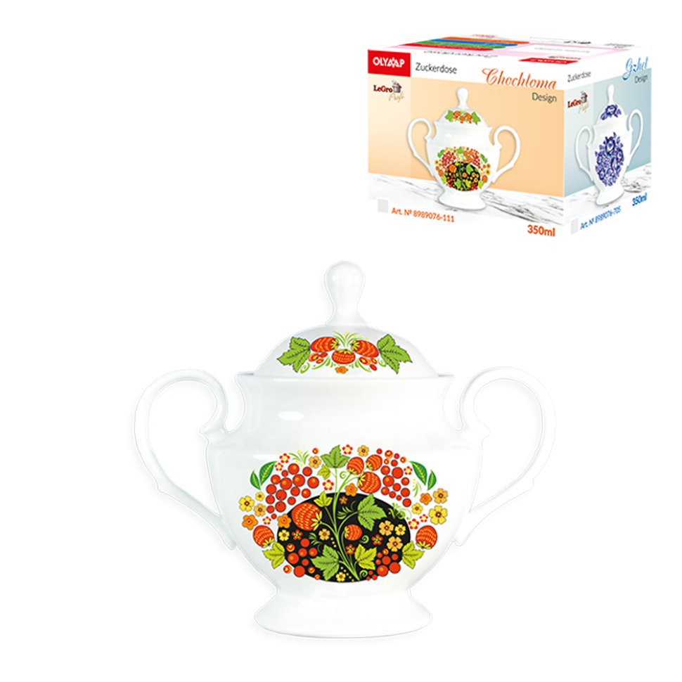 Сахарница Хохлома 350 мл фото 1 — Интернет каталог PriceOK