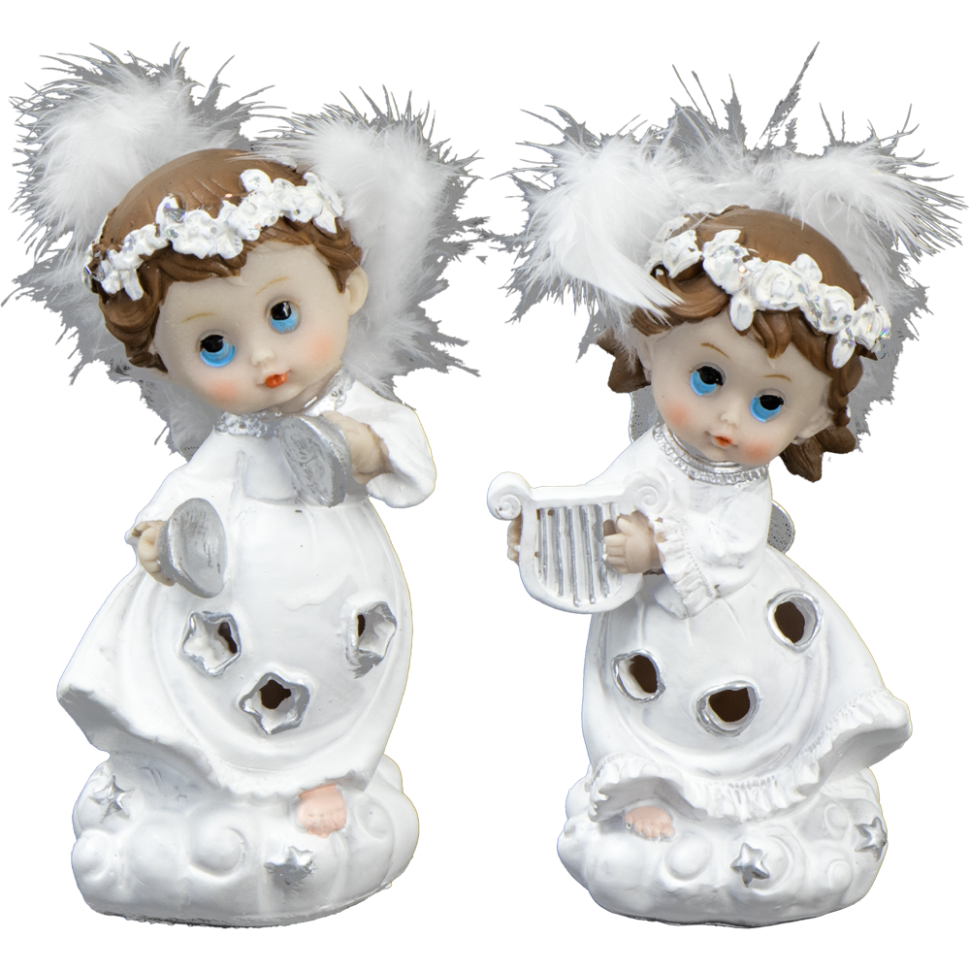 Декоративная фигурка Ангел светящаяся 14 х 6,5 см в 2 вариантах фото 1 — Интернет каталог PriceOK